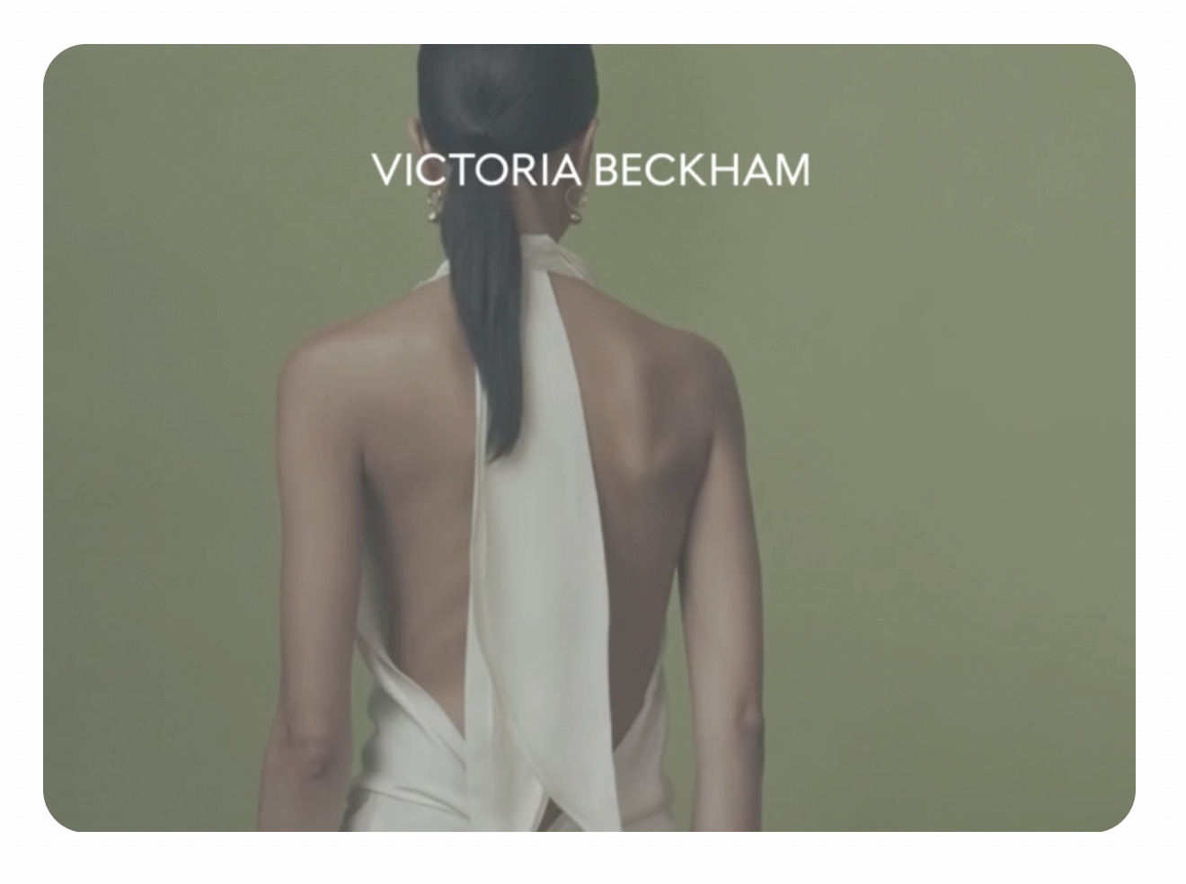 Victoria Beckham co-signed brand visual