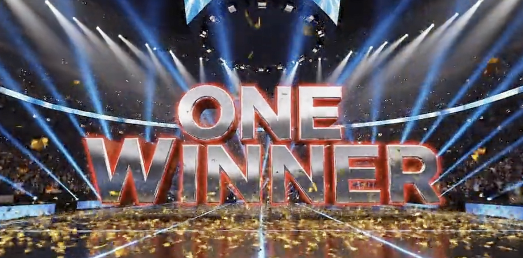 One Winner reveal moment with confetti