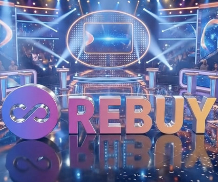 Rebuy partner round on the gameshow stage