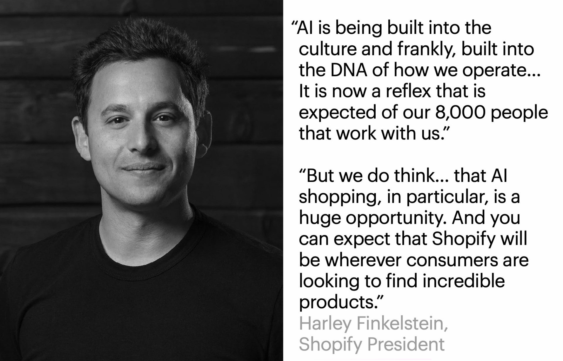 Harley Finkelstein, Shopify President, on AI as a reflex across 8,000 people