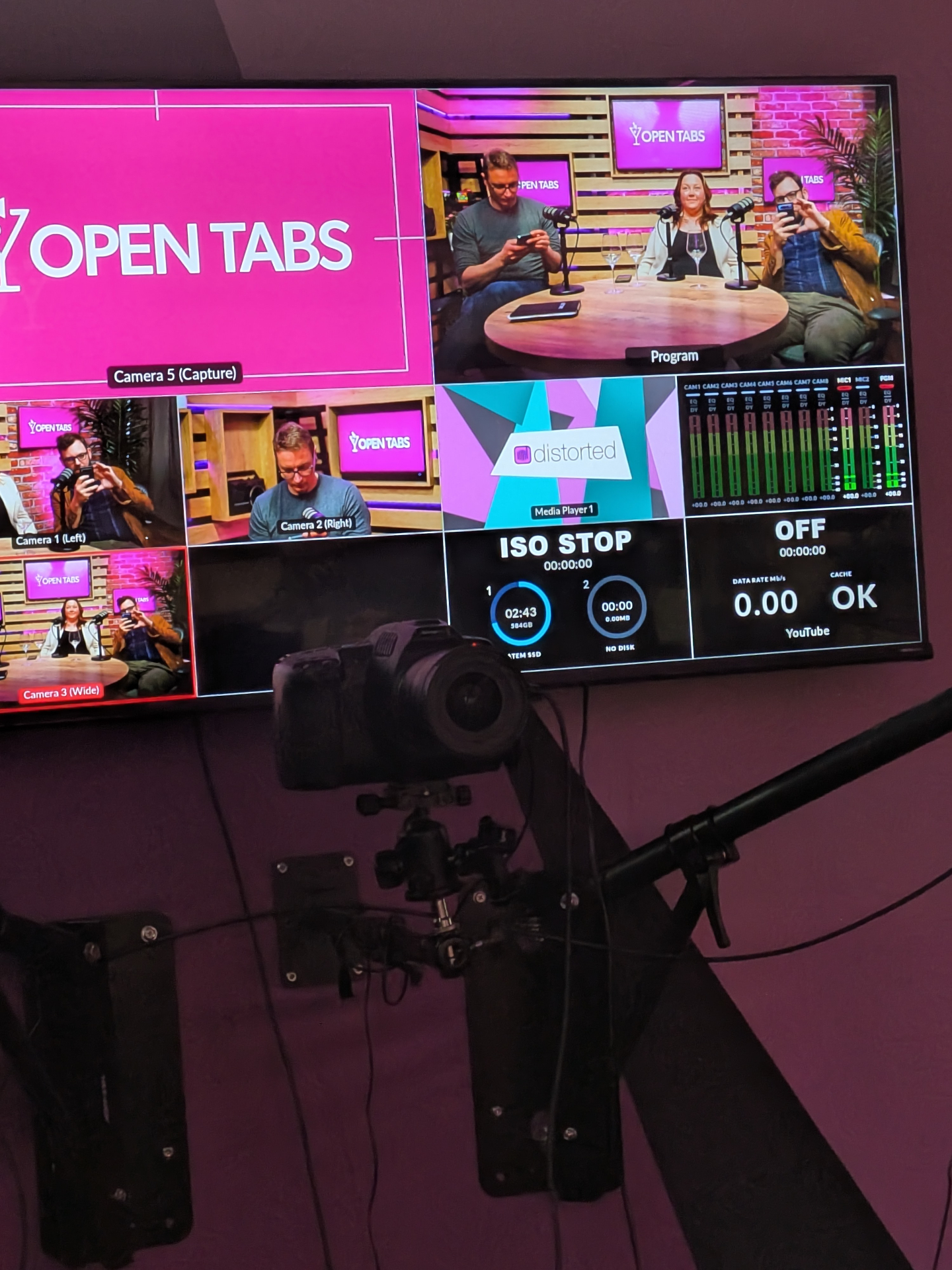 Open Tabs multi-camera production monitor